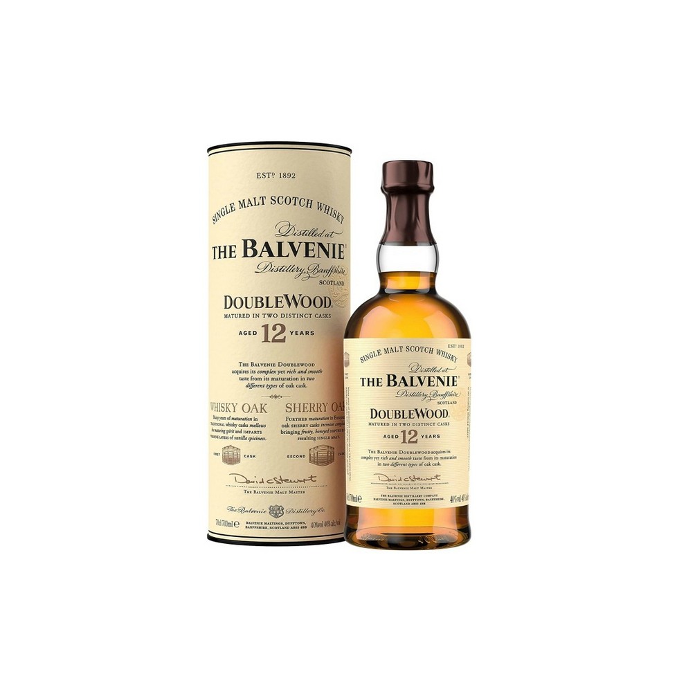 SINGLE MALT SCOTCH WHISKY BALVENIE DoubleWood 12yo  0.70 litri