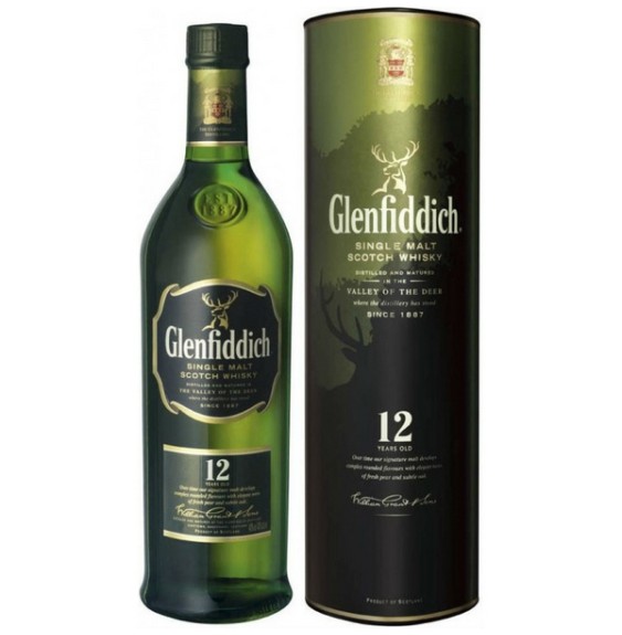 HIGHLAND SINGLE MALT SCOTCH WHISKY  GLENFIDDICH 12yo 0.70 litri
