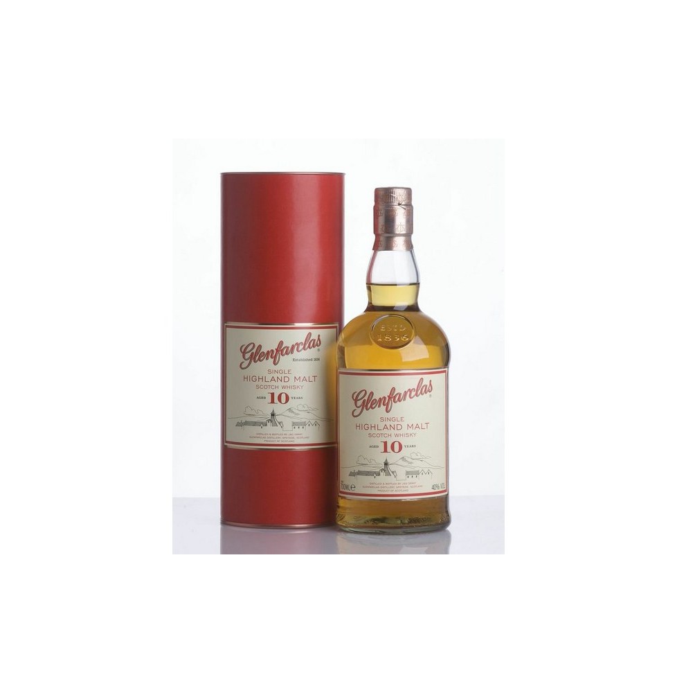 HIGHLAND SINGLE MALT SCOTCH WHISKY  GLENFARCLAS 10yo 0.70 litri