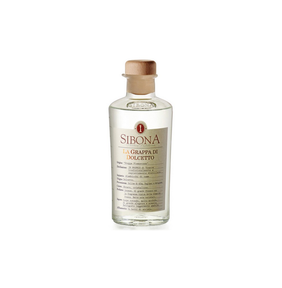 SIBONA GRAPPA DOLCETTO 0.50 litri