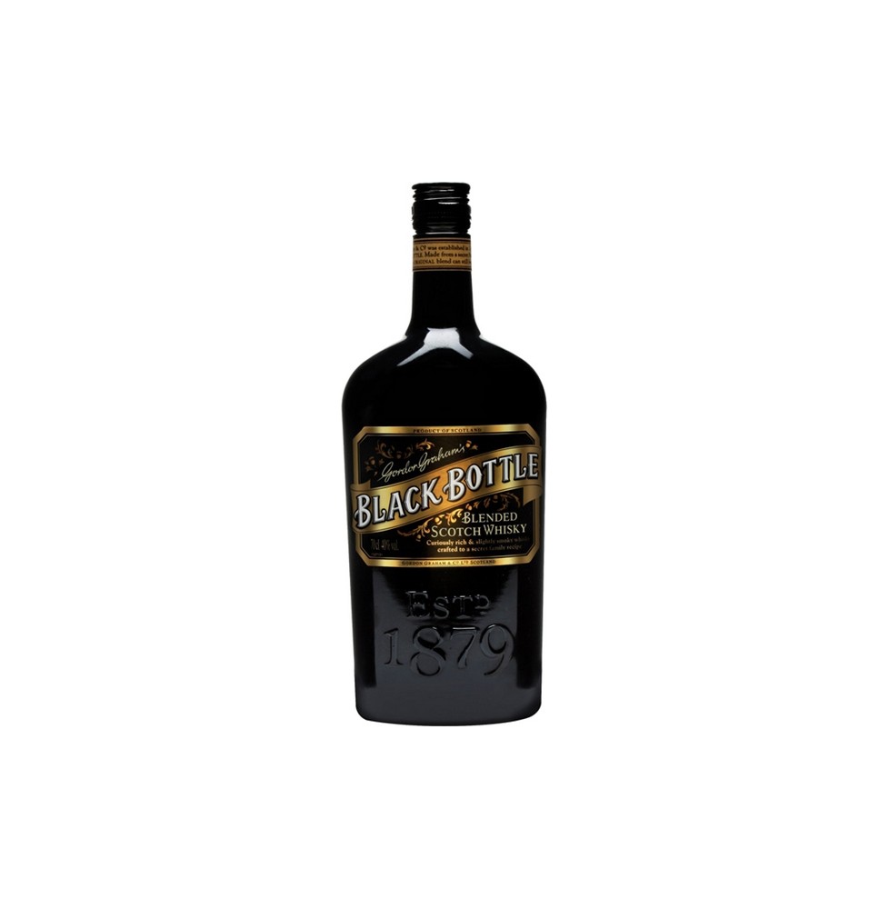 BLENDED SCOTCH WHISKY BLACK BOTTLE  0.70 litri