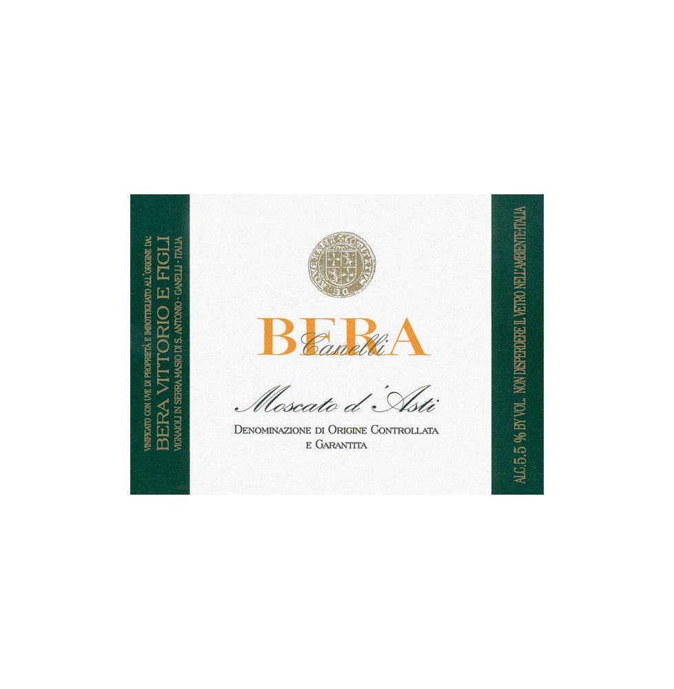 BERA MOSCATO D'ASTI 0.75 litri