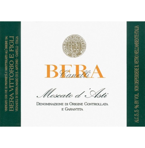 BERA MOSCATO D'ASTI 0.75 litri