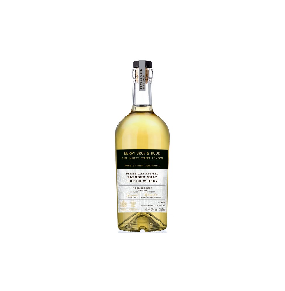 BLENDED MALT SCOTCH WHISKY BERRY BROS & RUDD PEATEDCASK 0.70 litri