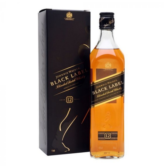 BLENDED SCHOTCH WHISKY JOHNNIE WALKER BLACK 12yo 0.70 litri