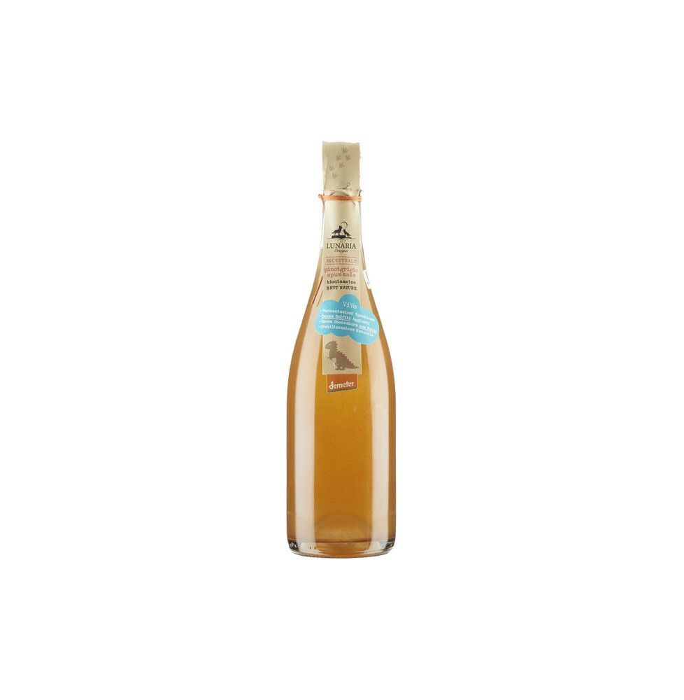LUNARIA ANCESTRALE PINOT GRIGIO SPUMANTE ANCESTRALE CON FONDO  0.75 litri