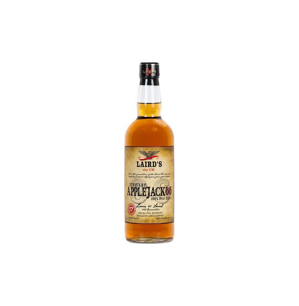 APPLE BRANDY LAIRD'S & COMPANY APPLEJACK STRAIGHT 86 PROOF 0.70 litri
