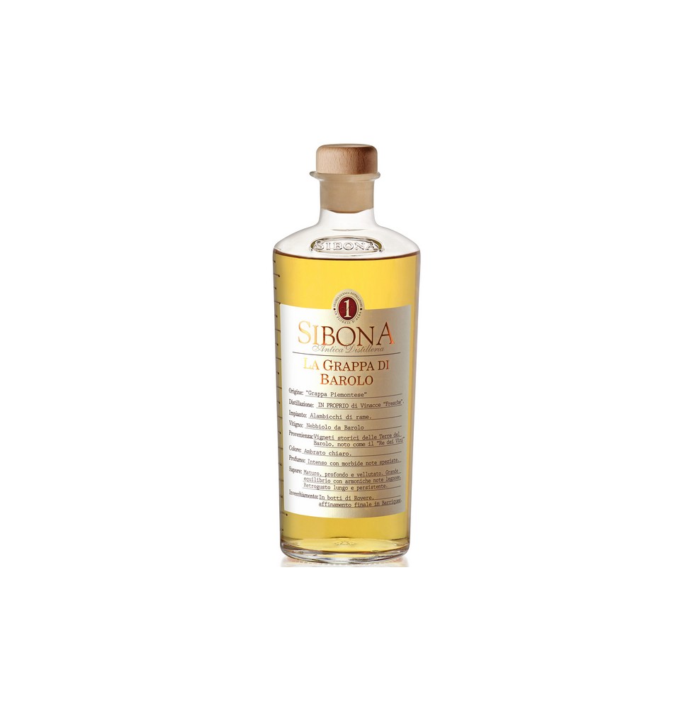 SIBONA GRAPPA BAROLO GRADUATA 1.00 litri