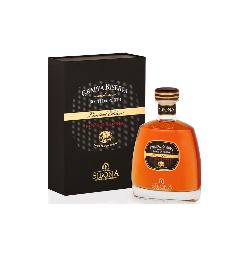 SIBONA GRAPPA RISERVA SPECIALE BOTTI DA PORTO SINGLE BARRELL  0.70 litri