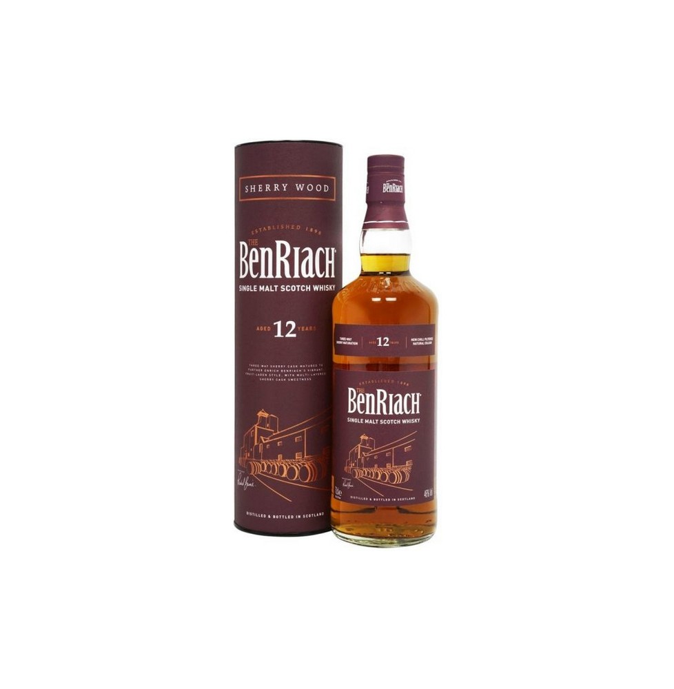SPEYSIDE SINGLE MALT SCOTCH WHISKY BENRIACH 12yo 0.70 litri