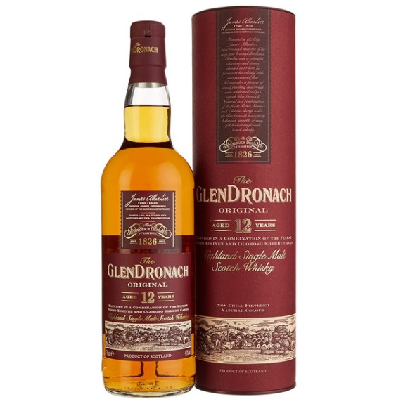 HIGHLAND SINGLE MALT SCOTCH WHISKY GLENDRONACH 12yo  0.70 litri